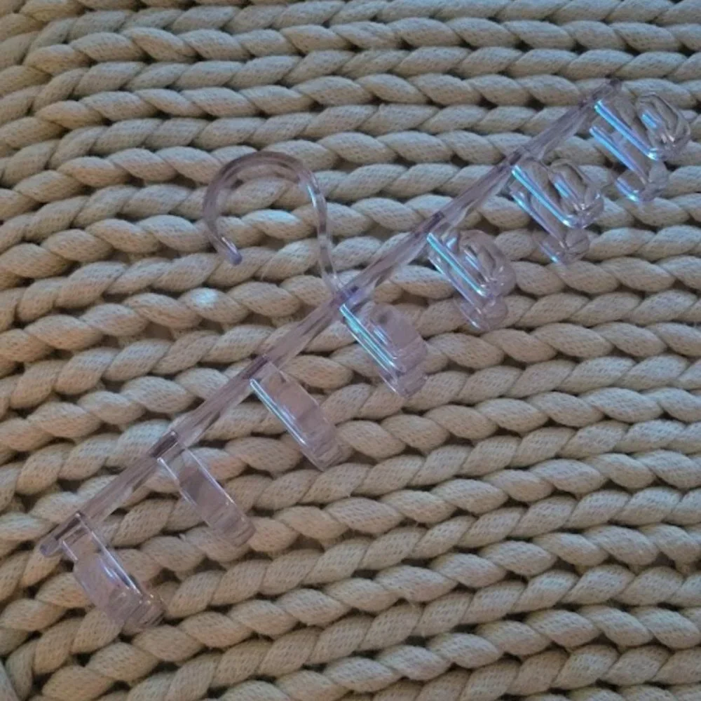 Horizontal Tie & Belt Rack Clear